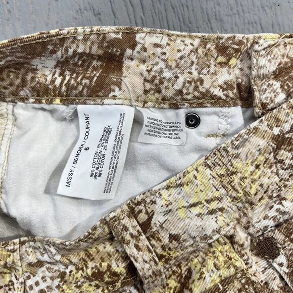 Bandolino Jeans Tatyana Capri Pants Women's 6 Super Stretch Slim Fit Multicolor - Picture 6 of 16